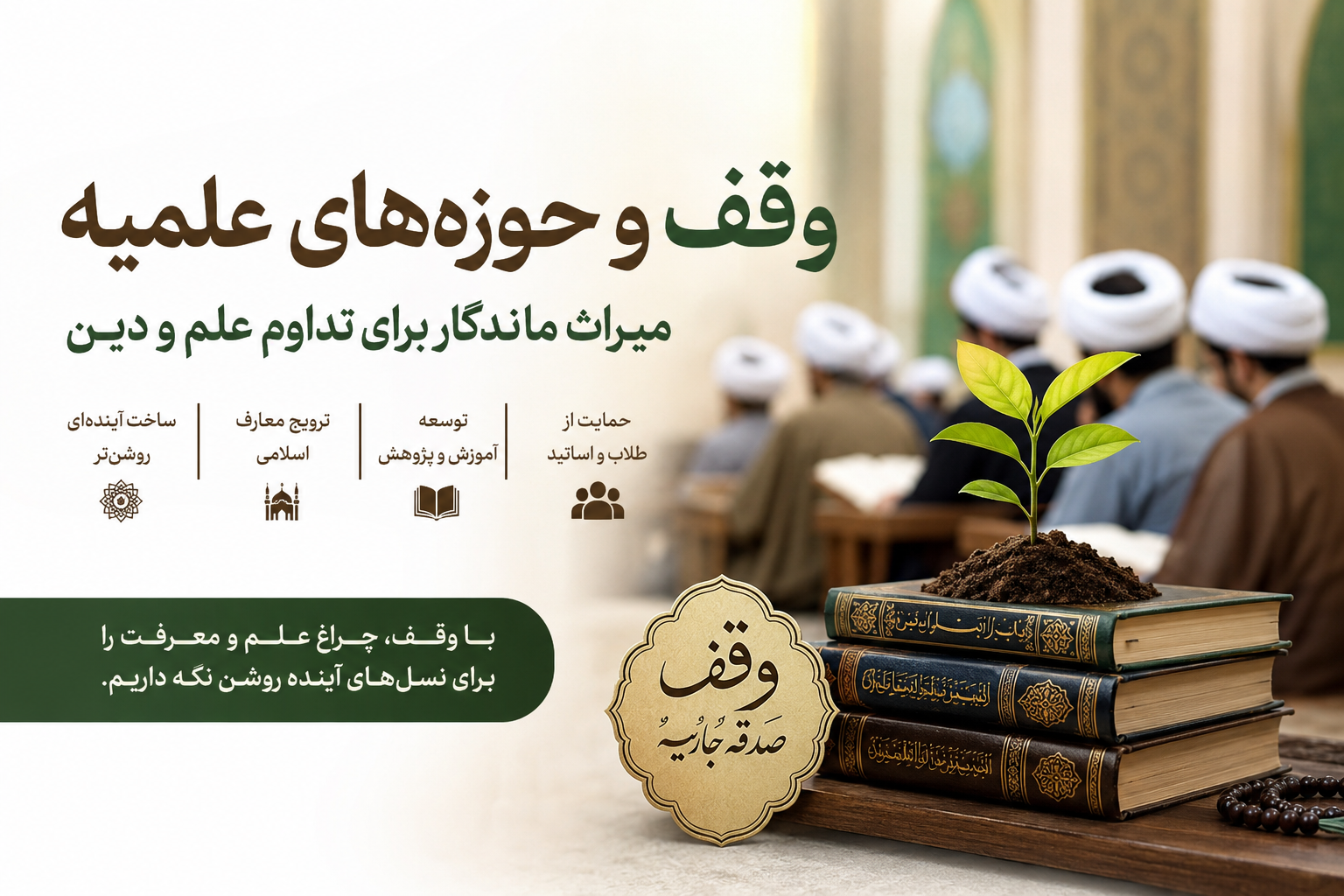 وقف و حوزه‌های علمیه؛ میراث ماندگار برای تداوم علم و دین